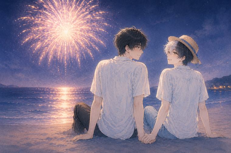 花火の下のふたり